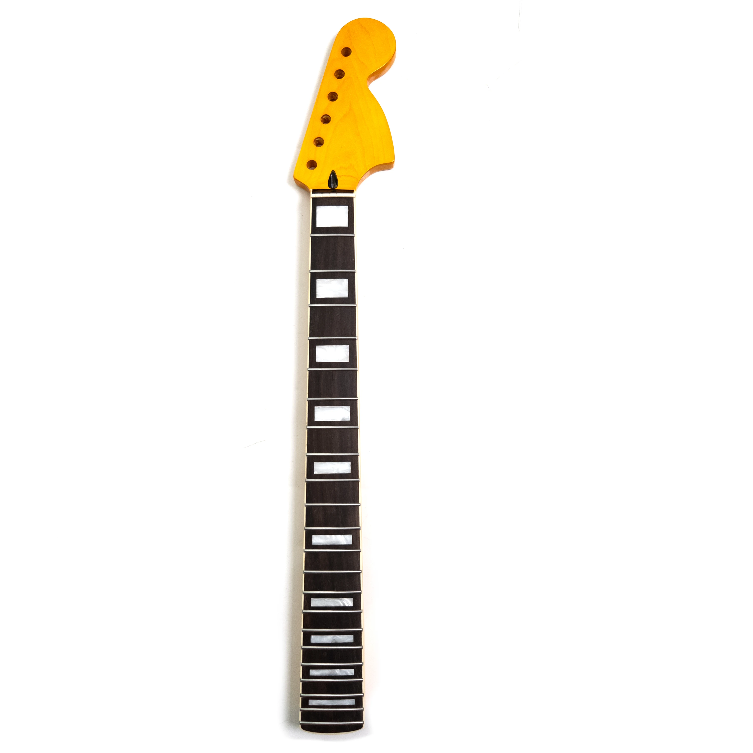 

Electric Guitar Neck, For ST Style Maple with Rosewood Fingerboard, 22 Medium Jumbo Frets and Block Inlays, 14-Inch Radius
