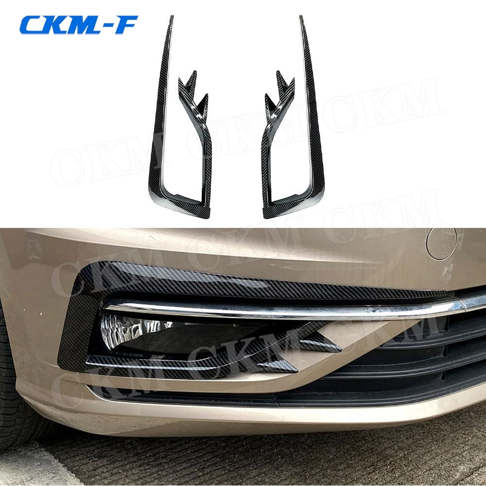 

Front Bumper Fog Light Grille Cover Trim Canards Decoration Car Styling Accessories for Volkswagen Golf 7.5 MK7.5 2017 2018 2019