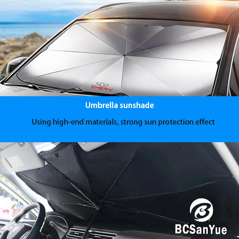 Car Windshield Sun Shade Cover Visor Front Window Sunscreen Protection Parasol for Chery Tiggo 2 3 4 5 7 Pro Arrizo EQ7