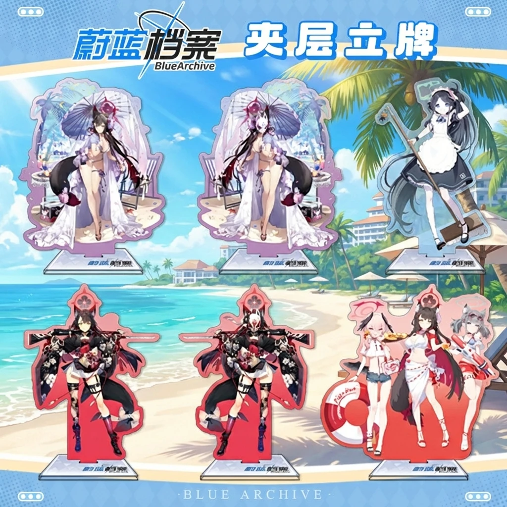 

Акриловая подставка Blue Archive 241-247, аниме-товары по игре, декор для рабочего стола, коллекционная фигурка в стиле D