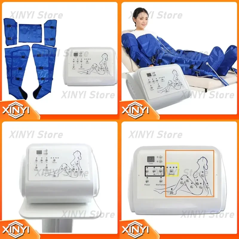for Pressotherapy Vacuum Lymphatic Drainage Air Wave Pressure Compression Body Massager Waist Muscle Relaxation Leg