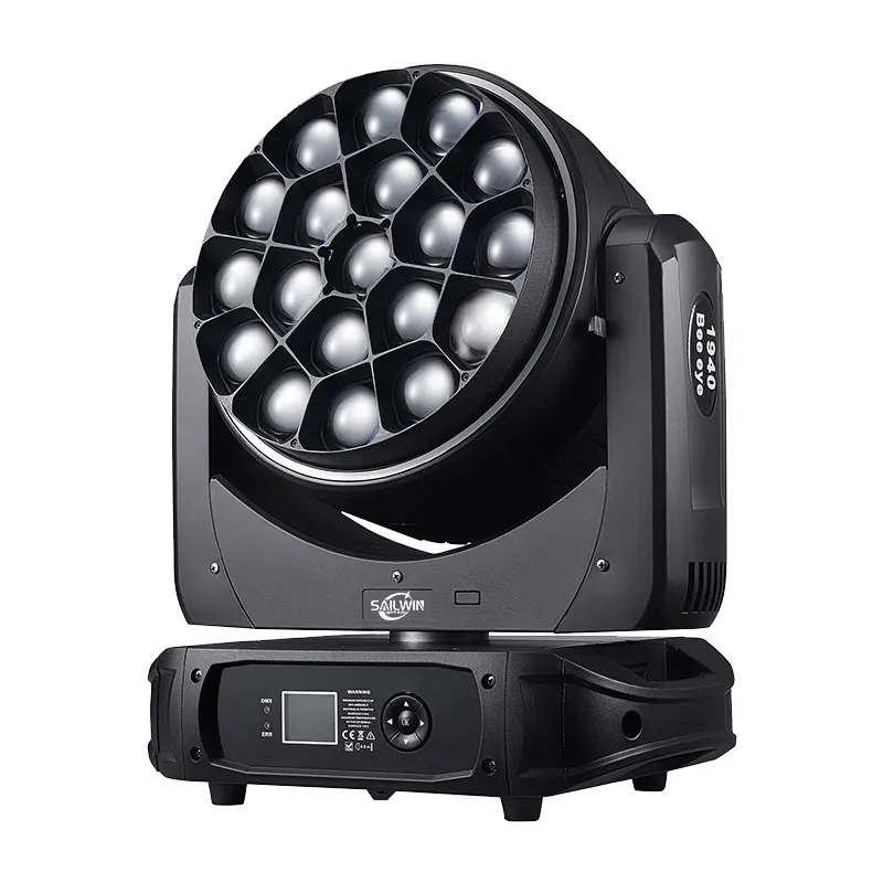 High Power Bee Eye Moving Head 19*40W K20 Led Zoom Wash Moving Head Disco Light Rotation Lens Big Wash Bee Eye For Event Party