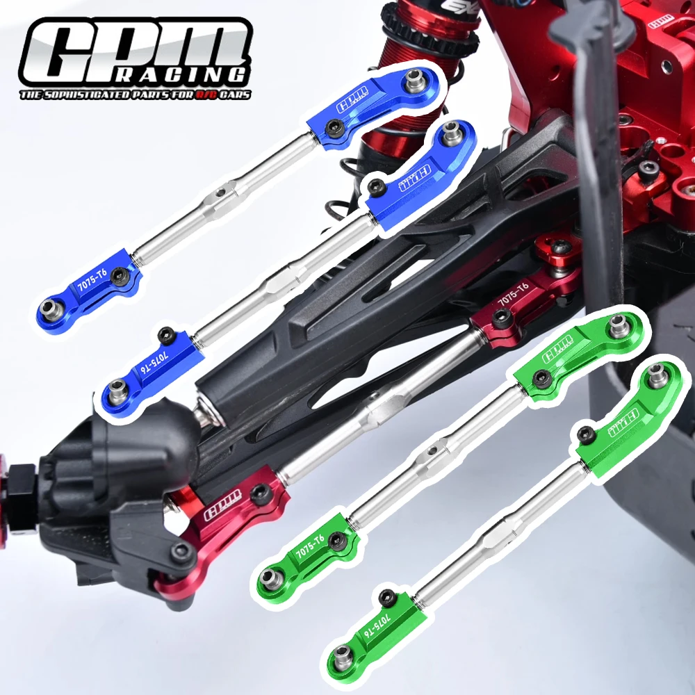 

GPM для ARRMA 1/7 BIG ROCK 1/8 Kraton NOTORIOUS Outcast V6 TALION 6S Металлическая передняя рулевая тяга ARA340175 ARA330817 ARA330662