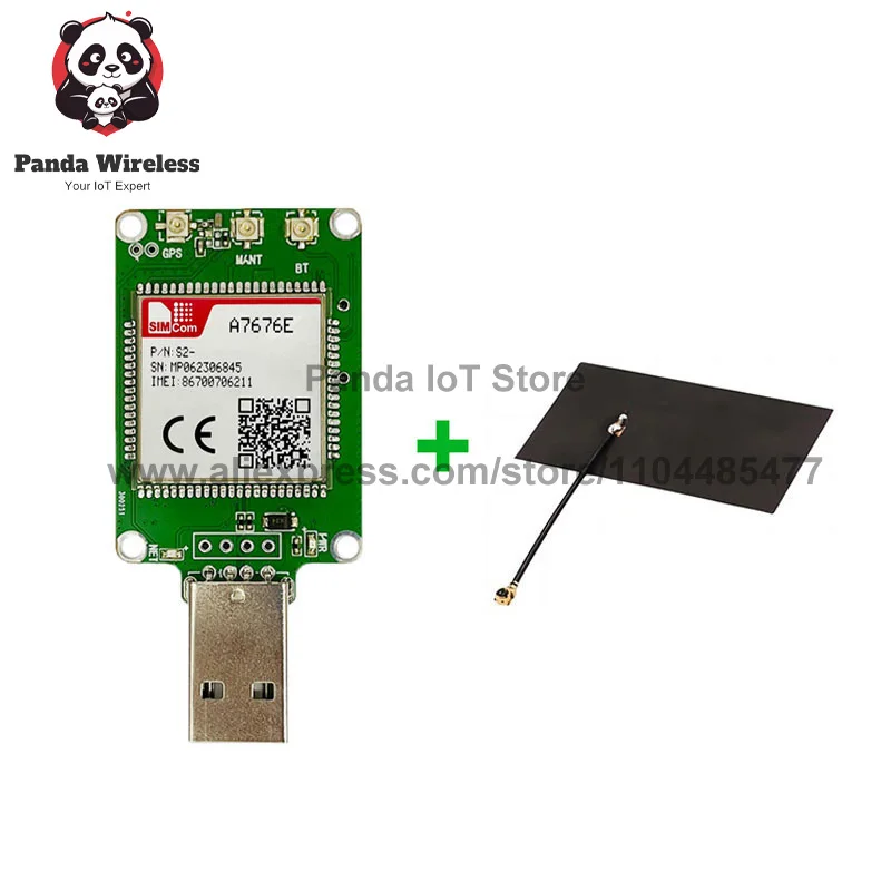 

SIMcom A7676 A7676E USB Donlge LTE cat1 LTE-FDD B1/B3/B8/B20/B31/B72 LTE CAT1+2G без GPS