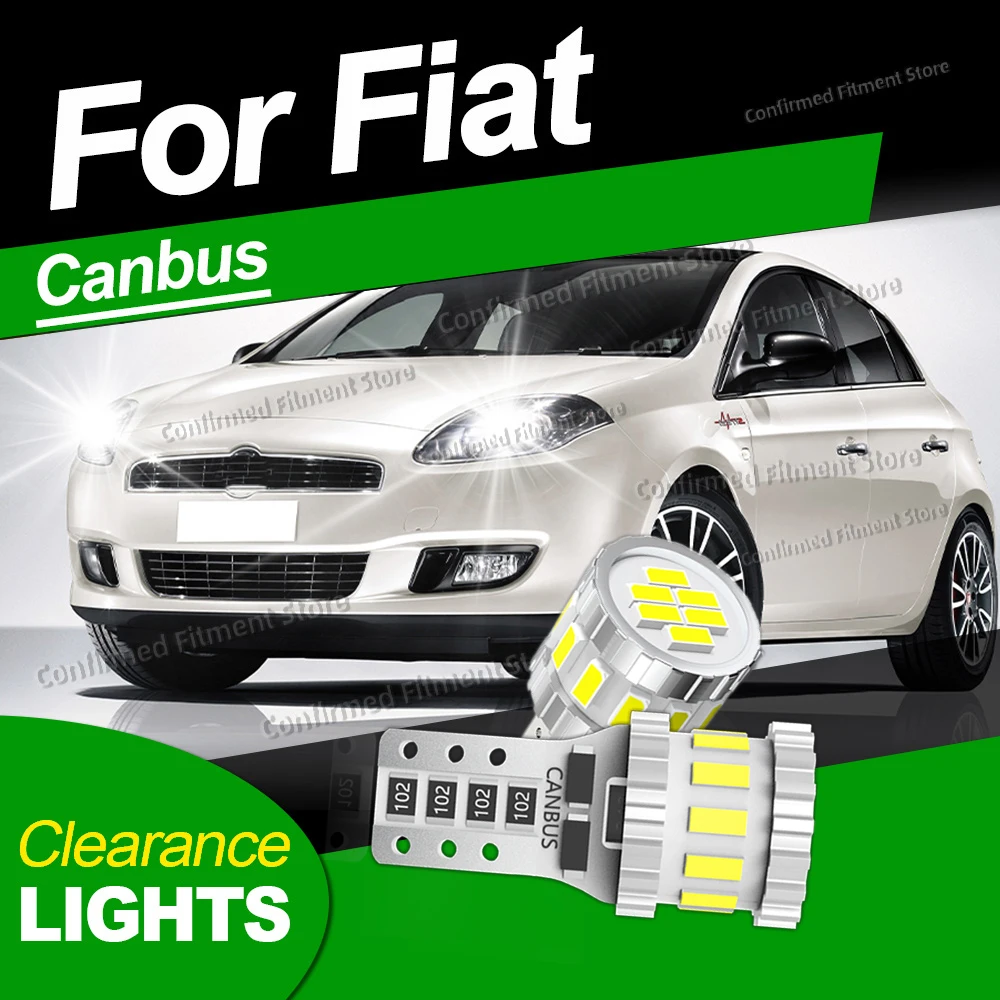 2PCS T10 Canbus Car LED Clearance Light For Fiat Bravo Ducato Fiorino Freemont Grande Punto Idea Palio Panda Punto Sedici Siena