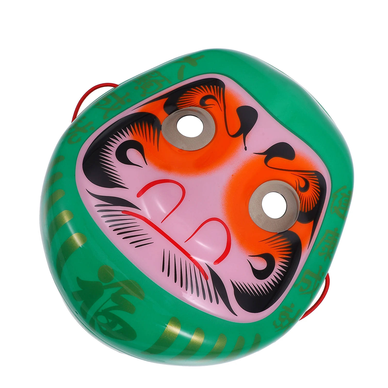 1 قطعة قناع دارما على الطراز الياباني براعة رائعة لأداء مرحلة الحفلات التنكرية قناع الوجه المزخرف القابل لإعادة الاستخدام