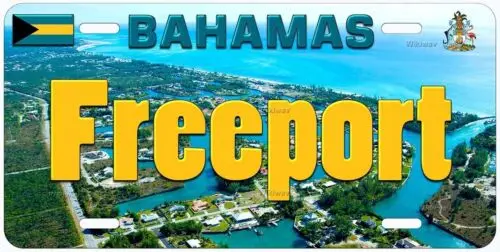 Freeport Bahamas Novelty Car License Plate Aluminum