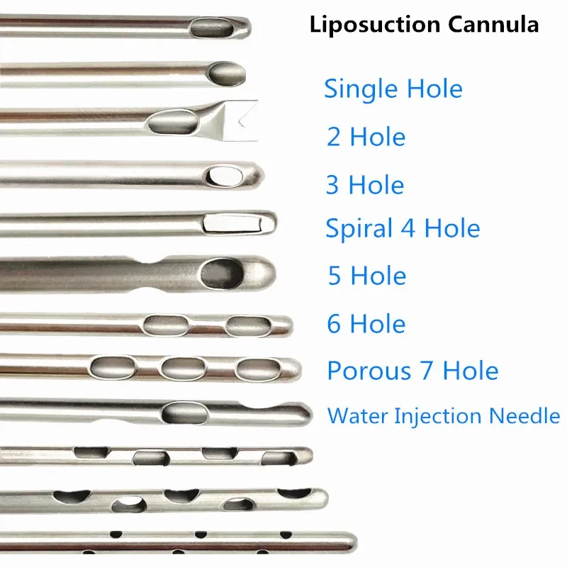 Liposuction Cannulas Mixed Multifunctional Fat Harvesting Cannula Porous Planer Needle Cannula Incision Cannula Beauy tools