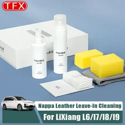 For Li Lixiang L6 L7 L8 L9 2023 2024 2025 Car Styling Interior Cleaner Napa Leather Seat Maintenance Spray No-wash Accessories