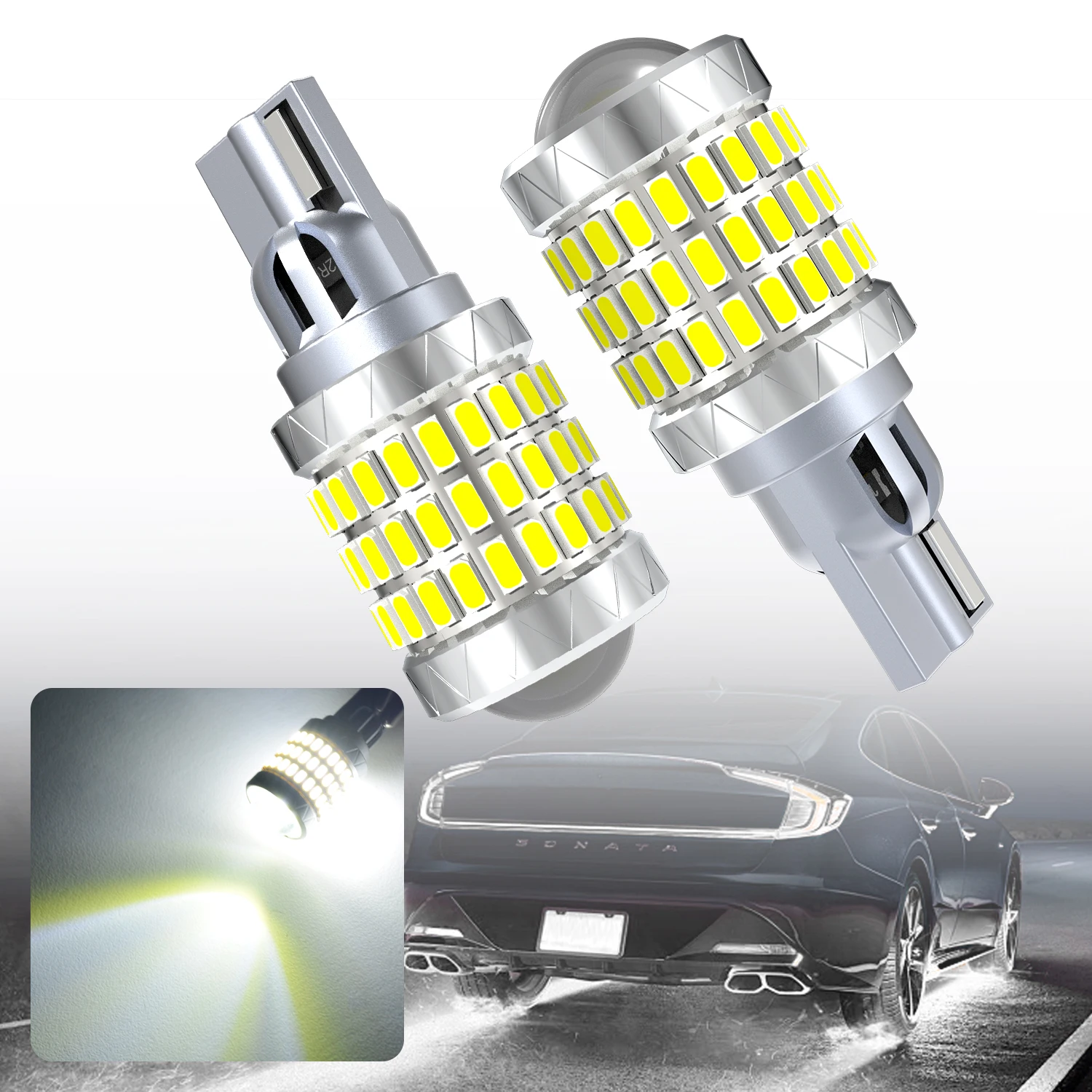 2 Pieces of T15 Led Bulbs 921 912 6000K White Super Bright High Power Auto Car Bulb Plug and Play Canbus No Error For BMW AUDI