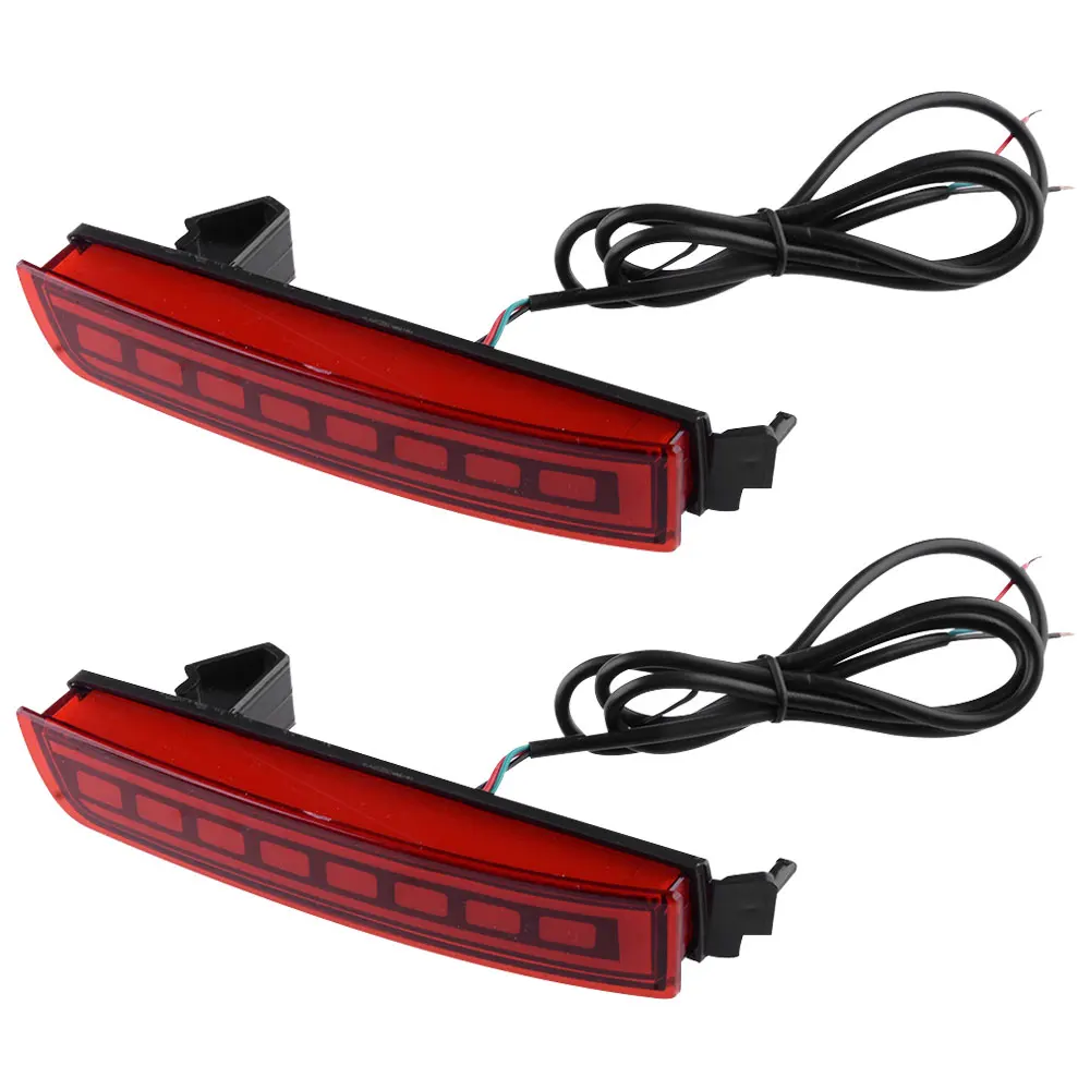 1 Pair 2pcs For NI-SSAN KI-CKS 2017-2023 Square LED Rear Fog Light Tail Bumper Light Sets Car Accessories