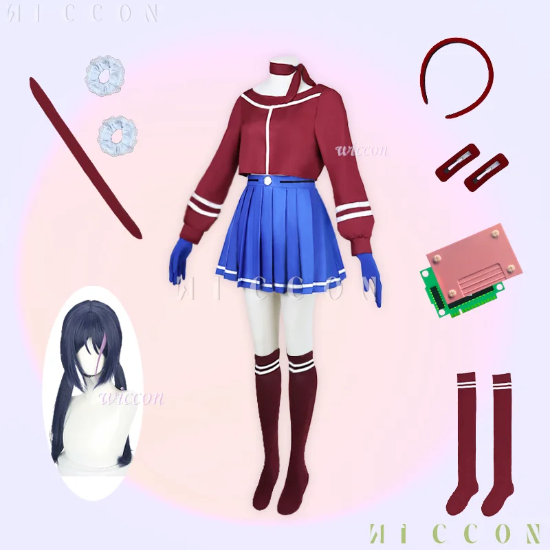 女性のためのクレイジーミタコスプレ衣装,ロールプレイングゲーム,ロールプレイング,プライマリヤンドレ,ハロウィーンパーティー,帽子カードアクセサリー