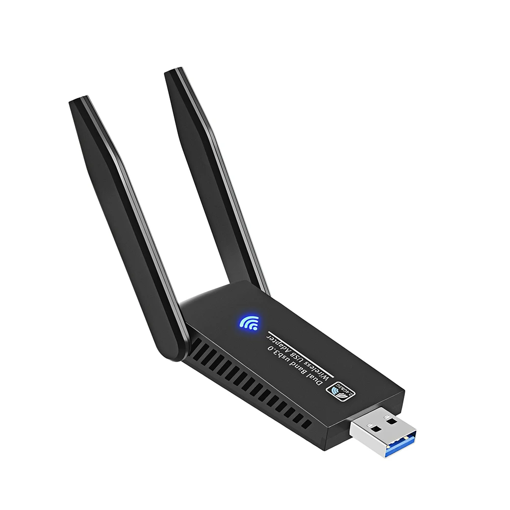 USB WIFI Adapter Wi-Fi Receptor 1300Mbps 5.8GHz 2.4GHz Dual Band WiFi Receiver Wireless Antenna Network Card