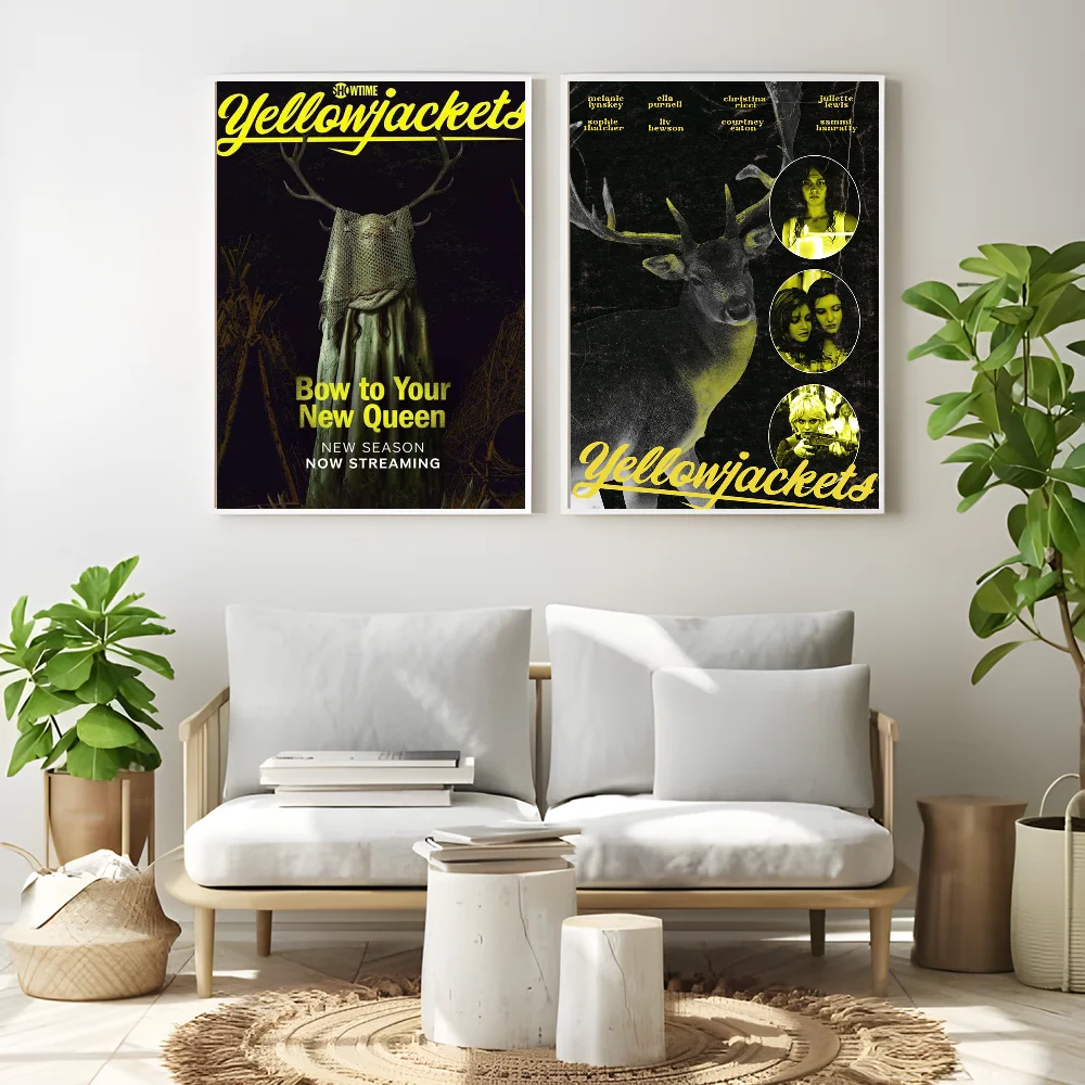 Famous hot Movie Y-Yellowjackets Poster Wall art print art suitable for living room bedroom bar parlor home decoration gift
