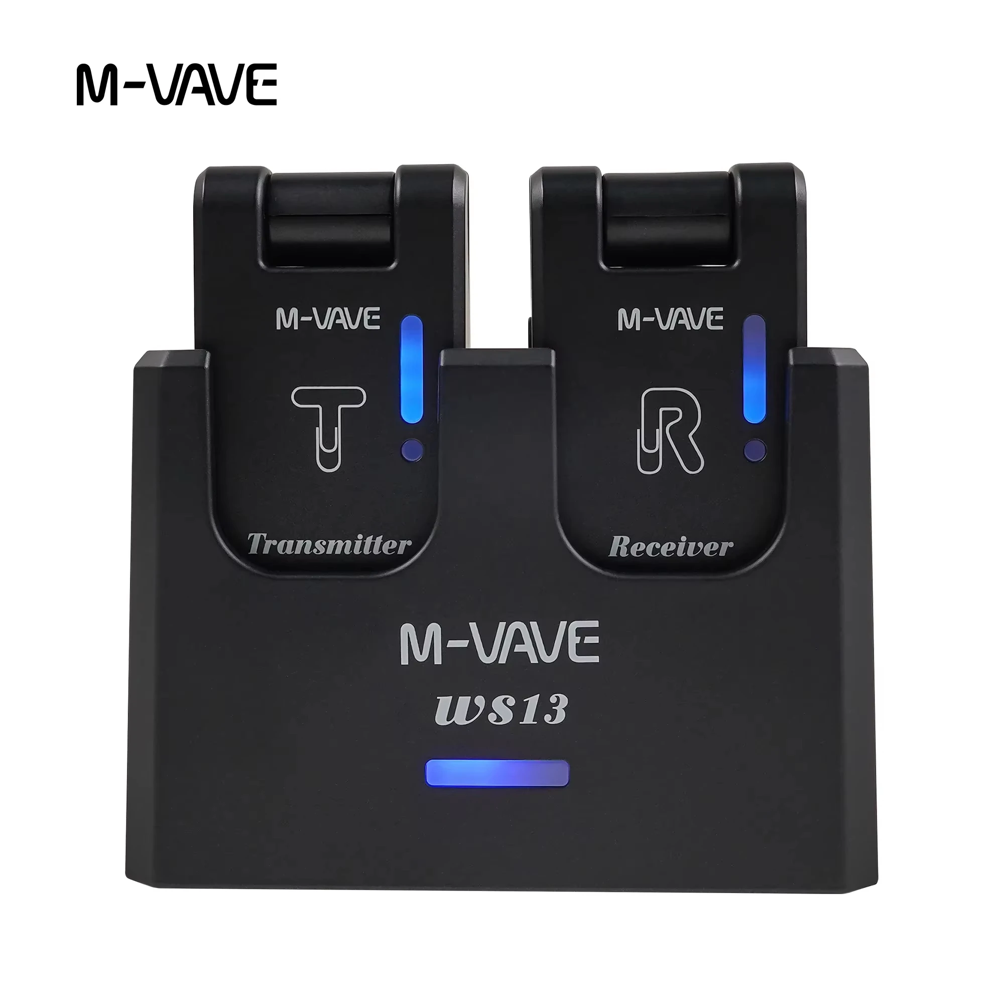 

M-VAVE WS13 5.8GHz Wireless Guitar Transmitter Receiver with Charging Case 3ms Low Latency 24bit/48KHz Lossless Audio for Musici