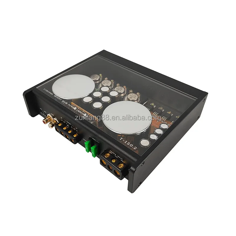 High Quality Car Speaker Amplifier Class AB Car Amplifiers 2CH Aluminum Car Sound Subwoofer Amplifier 2 Channel