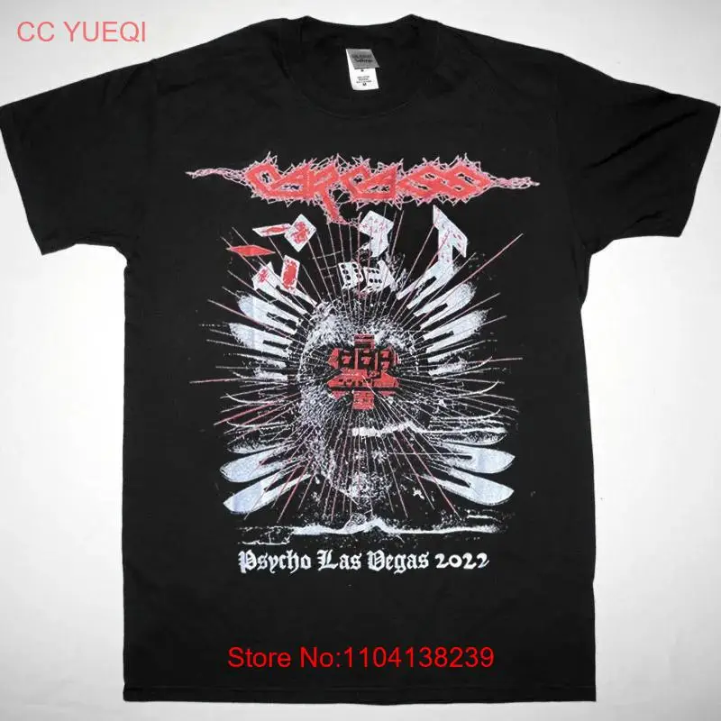 Carcass Psycho Las Vegas 2022 T-Shirt Black Fullsize S-5XL