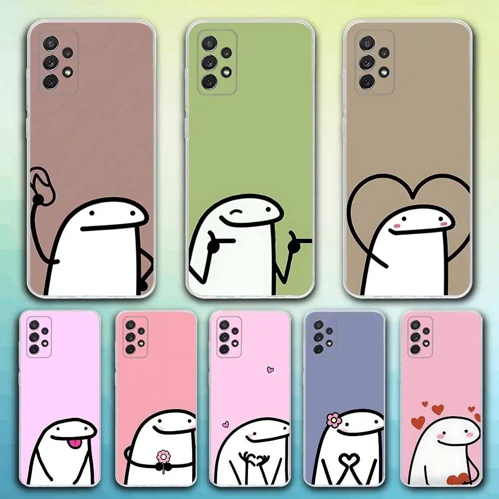 

Phone Case For Samsung S30,23,21,22,20, FE lite,S10,9,8,7 PIus Note20ultra Soft Cute F-Flork Funny Memes Transparent