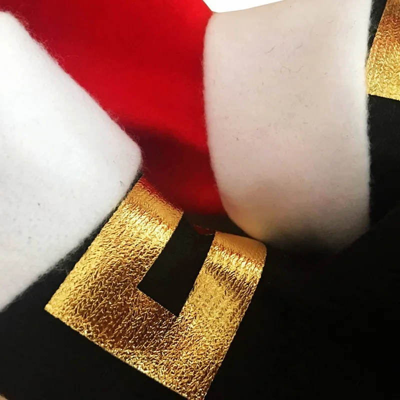 جديد عيد الميلاد الجدول و كرسي الساق يغطي-الجوارب المحبوكة احتفالية لحماية الأثاث مع زجاجة ، عطلة اكسسوارات الديكور المنزل #4