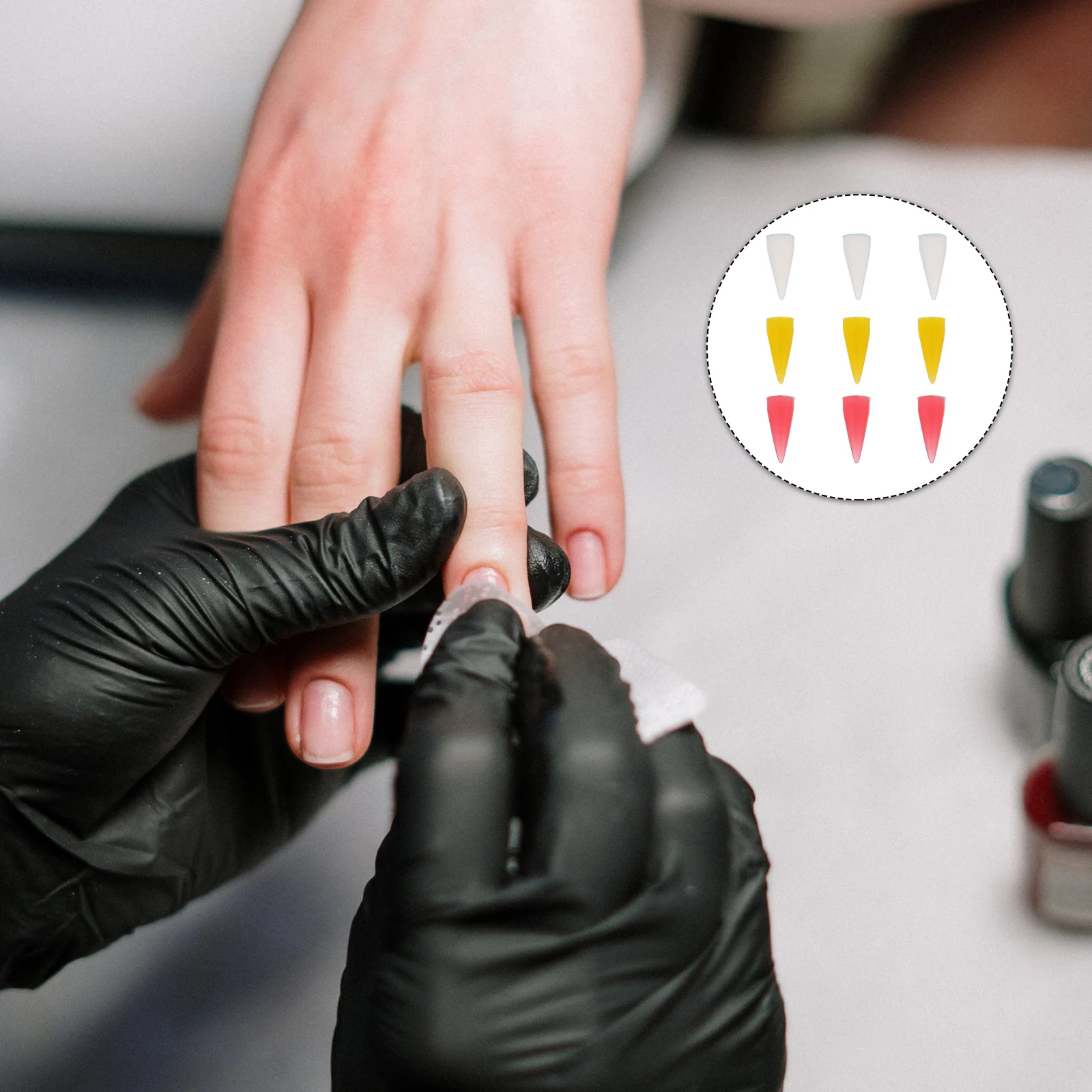 

9 Pcs Silicone Pen Tip Wax Nail Rhinestone Picker Dotting Tablet Tool Pencil Silica Applicator