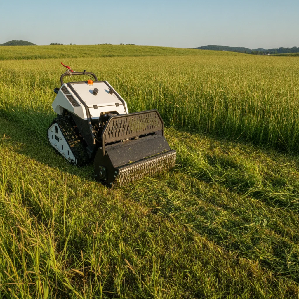 free shipping CE 900mm smart remote control mower crawler 452cc engine EPA grass cutter slope garden machine