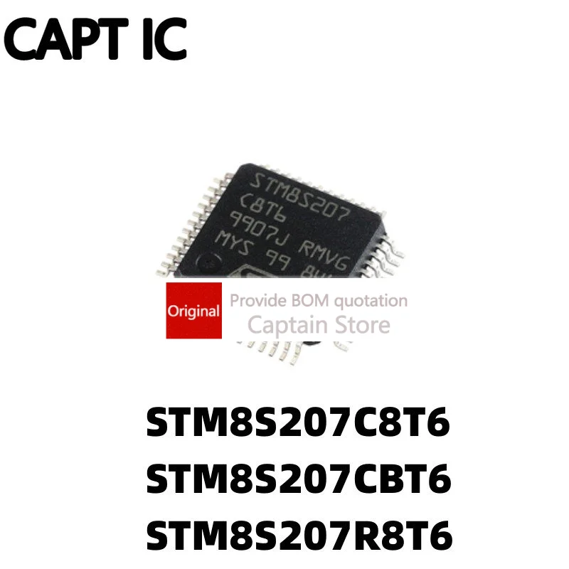 5PCS STM8S207C8T6 207CBT6 207R8T6 LQFP48