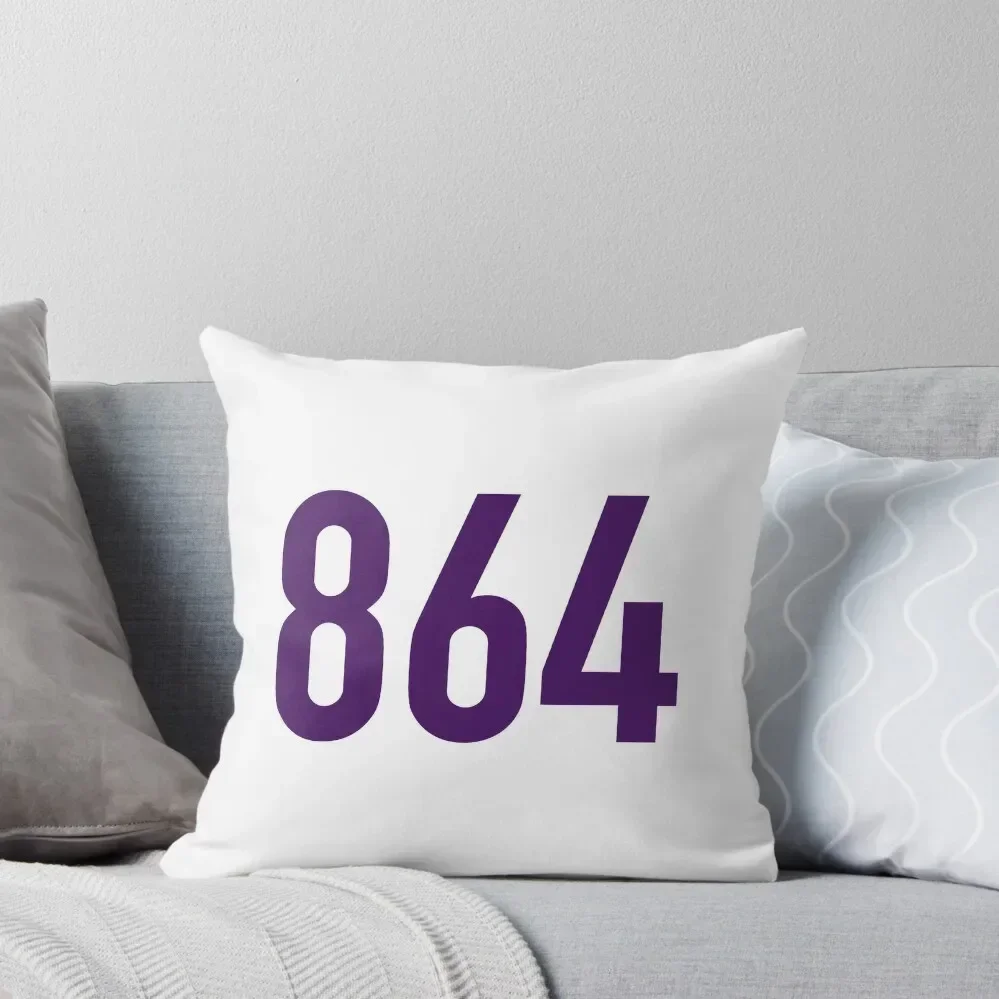 

864 area code purple Throw Pillow Throw Pillow Covers For Sofas pillow