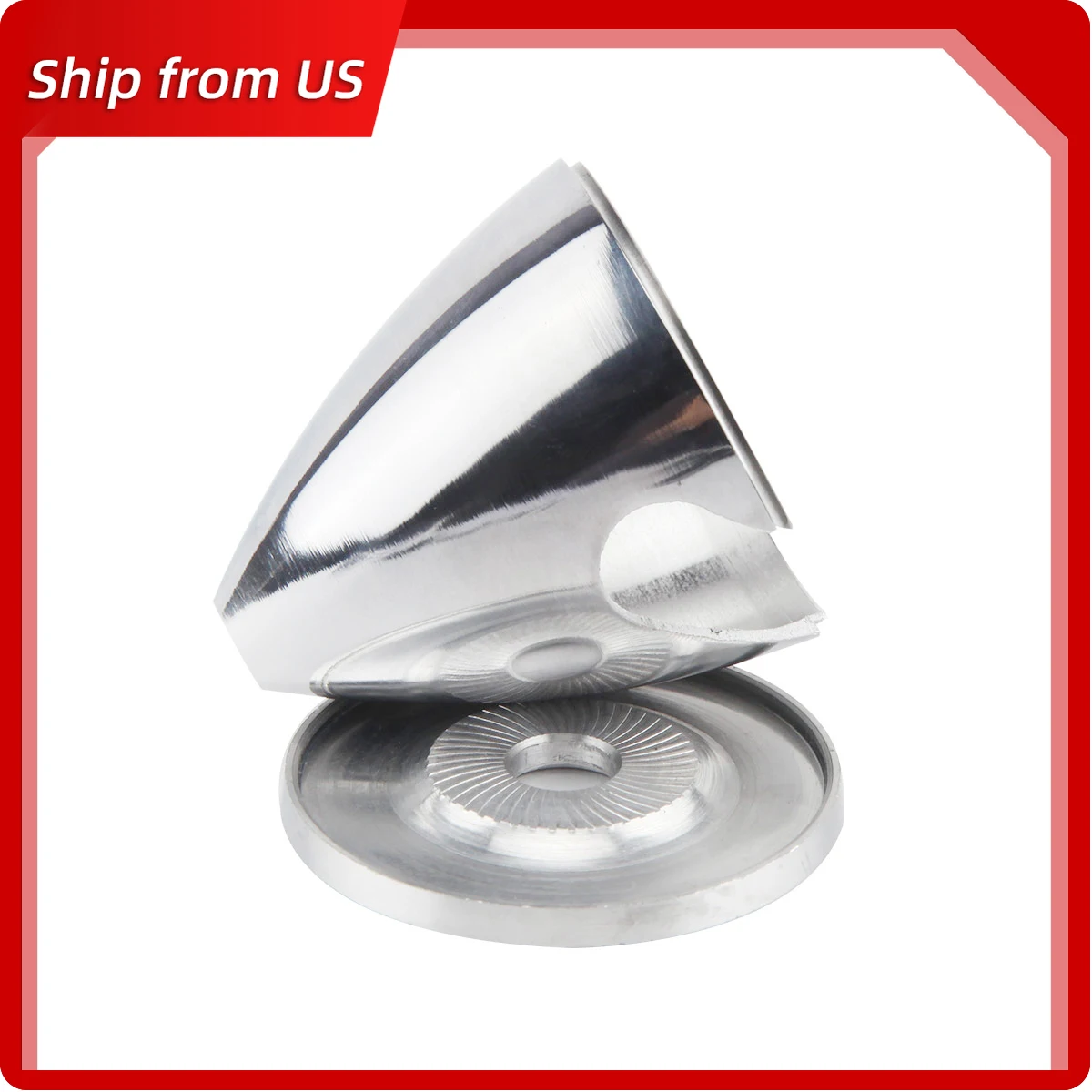 RC 비행기 용 2/2.25/2.75/3 인치 CNC 알루미늄 스피너 2 블레이드 프로펠러 보우 캡 경량 정밀 밸런스드 스피너