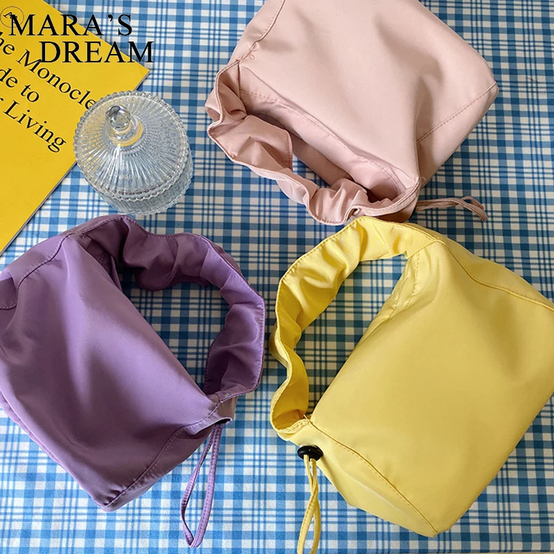 Mara Dream Fashion Bags Totes borsa da donna borse a pieghe borsa da donna ragazza All-match Candy Colors borsa sotto le ascelle Mini borse