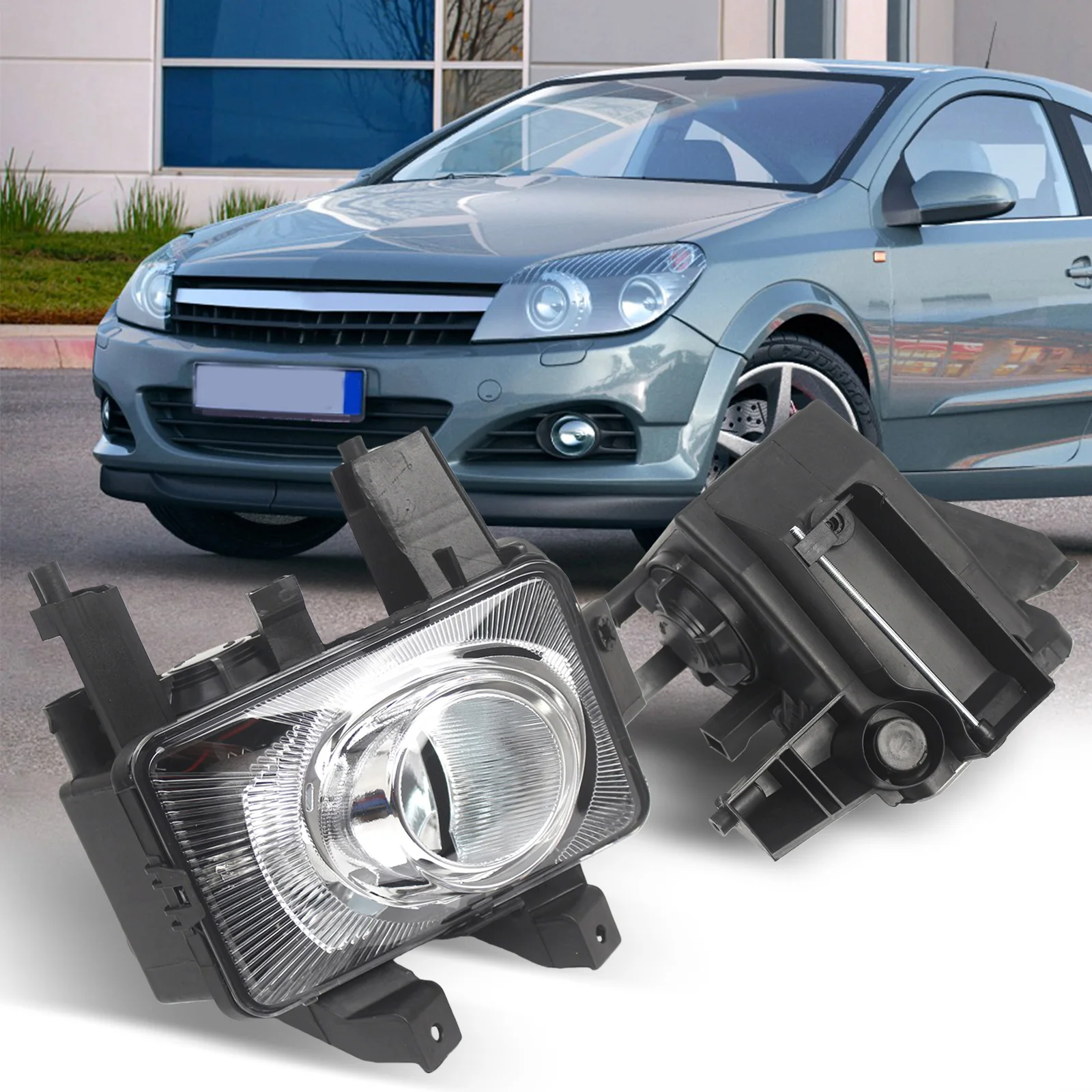 Replacement Front Bumper Fog Light Housing Without Bulb Car Accessories Front Bumper Fog Lamp for Vauxhall Astra H 04-09
