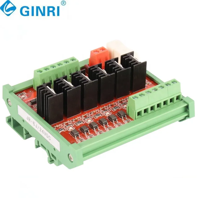 3 قطعة 6 قناة 24VDC PNP MOSFET القياسية DIN السكك الحديدية شنت الترانزستور وحدات مكبر للصوت مجلس ل PLC