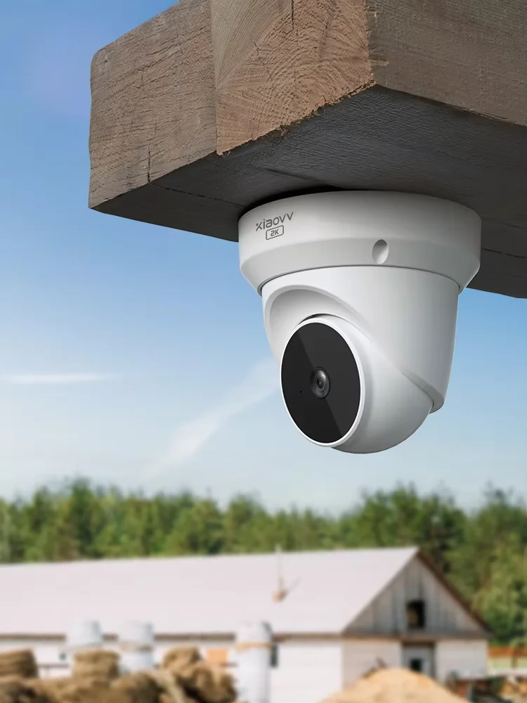 XIAOVV 4MP WiFi Dome Security Camera With Children Pet Outdoor Indoor PTZ Rotation Easy Install Two-way Talk Motion Alarm Messag