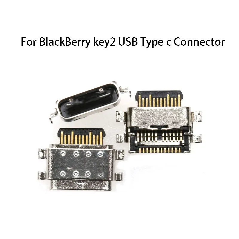 1PC Type-c Usb Charging Port Connector Jack Socket Female For Blackberry Key2 Tail socket Type-C Sinking Board 4 Welding Legs