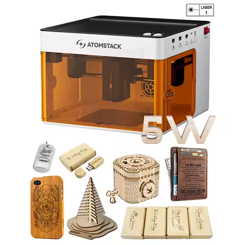 ATOMSTACK Laser Engraving Machine CNC Highly Accurate App Control Laser Cutter And Engraver For Dog Tag Leather Metal Wood Work