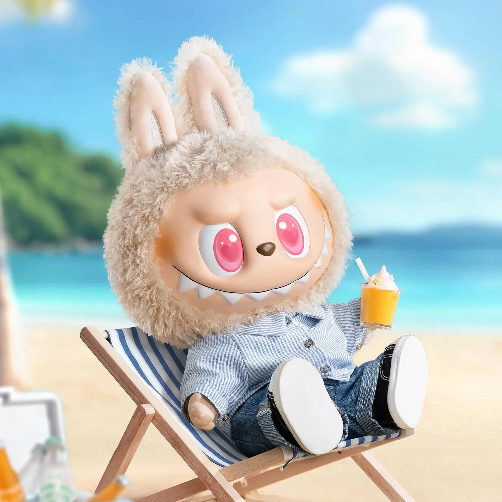 100% Authentieke POP MART THE MONSTERS- FLIP WITH ME 40cm Labubu Pop 1pc