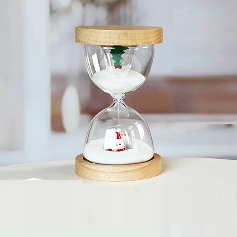 15 Minutes Hourglass Sand Timer Kitchen School Crystal Hour Glass Sandglass Sand Clock Tea Timers Home Decoration Christmas Gift