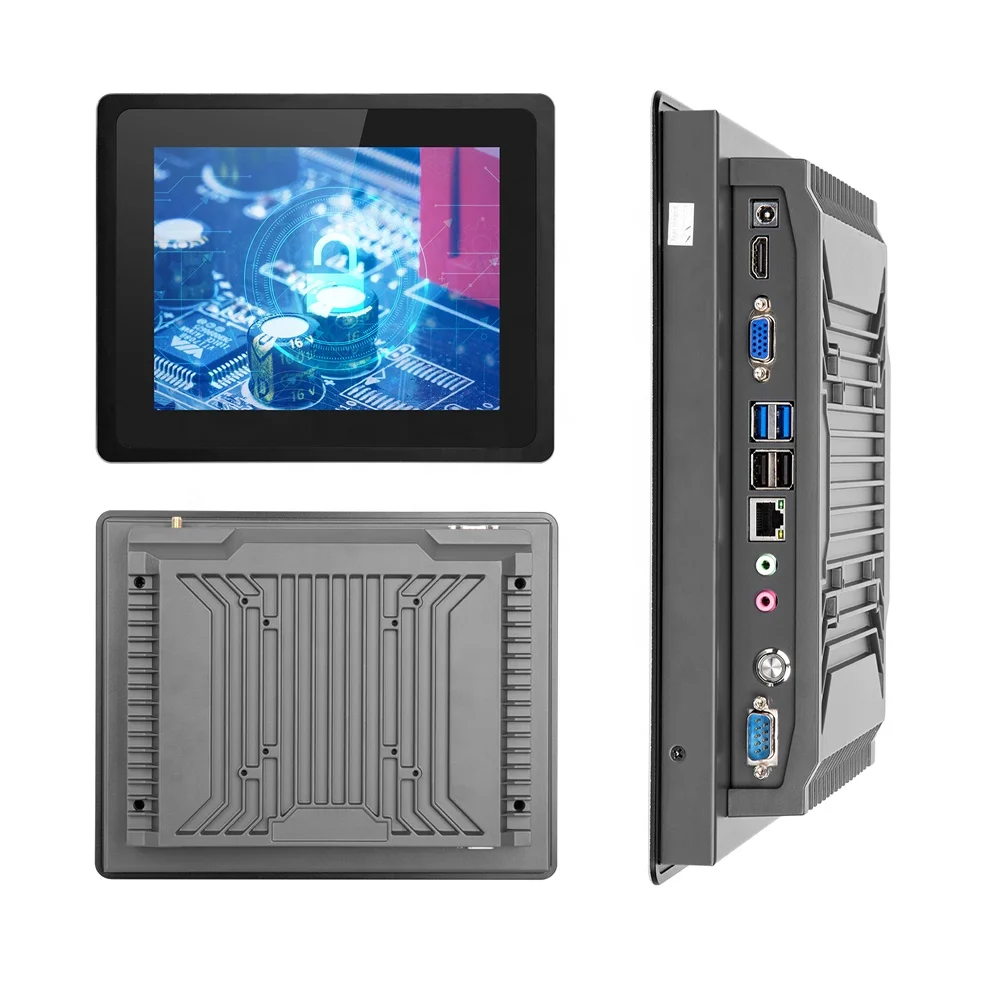 12.1'' Wall Mounted/Embedded Industrial All-in-One Touch PC for Self-Service Kiosk Applications