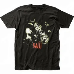 Movie SAW Horror Head Torture T Shirt Men Women Fashion Cotton T-shirt Vintage Clothes O-Neck Tees Horror Harajuku Tops 71723