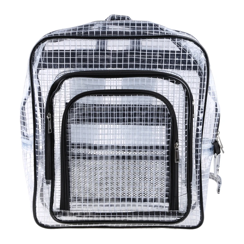 Mochila PVC transparente antiestática, bolsa herramientas para ingeniero sala limpia, mochila trabajo para