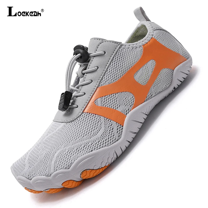 

Унисекс быстросохнущие аквашузы больших размеров 36-48, дышащие сетчатые кроссовки для пляжа, серфинга, рыбалки, каякинга