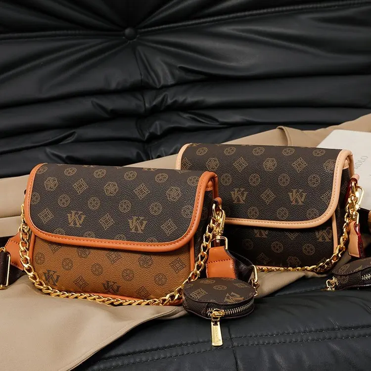 

Новая женская роскошная квадратная сумка 2026 года с винтажным принтом, регулируемая наплечная сумка-кроссбоди, дизайнерская сумочка для повседневных выходов