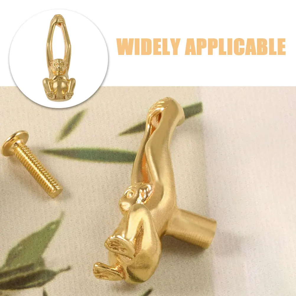 

Brass Monkey Cabinet Knobs Elegant Decorative Furniture H les for Closet Doors Drawer Pulls Wardrobe Storage Boxes