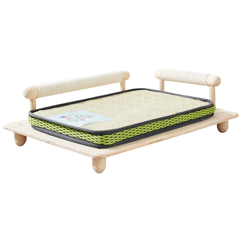 Pet Bed Wooden Large Dog Sofa Bed 0ff-the-ground Moisture-proof Kennel All-season Medium-sized Mamp Bed