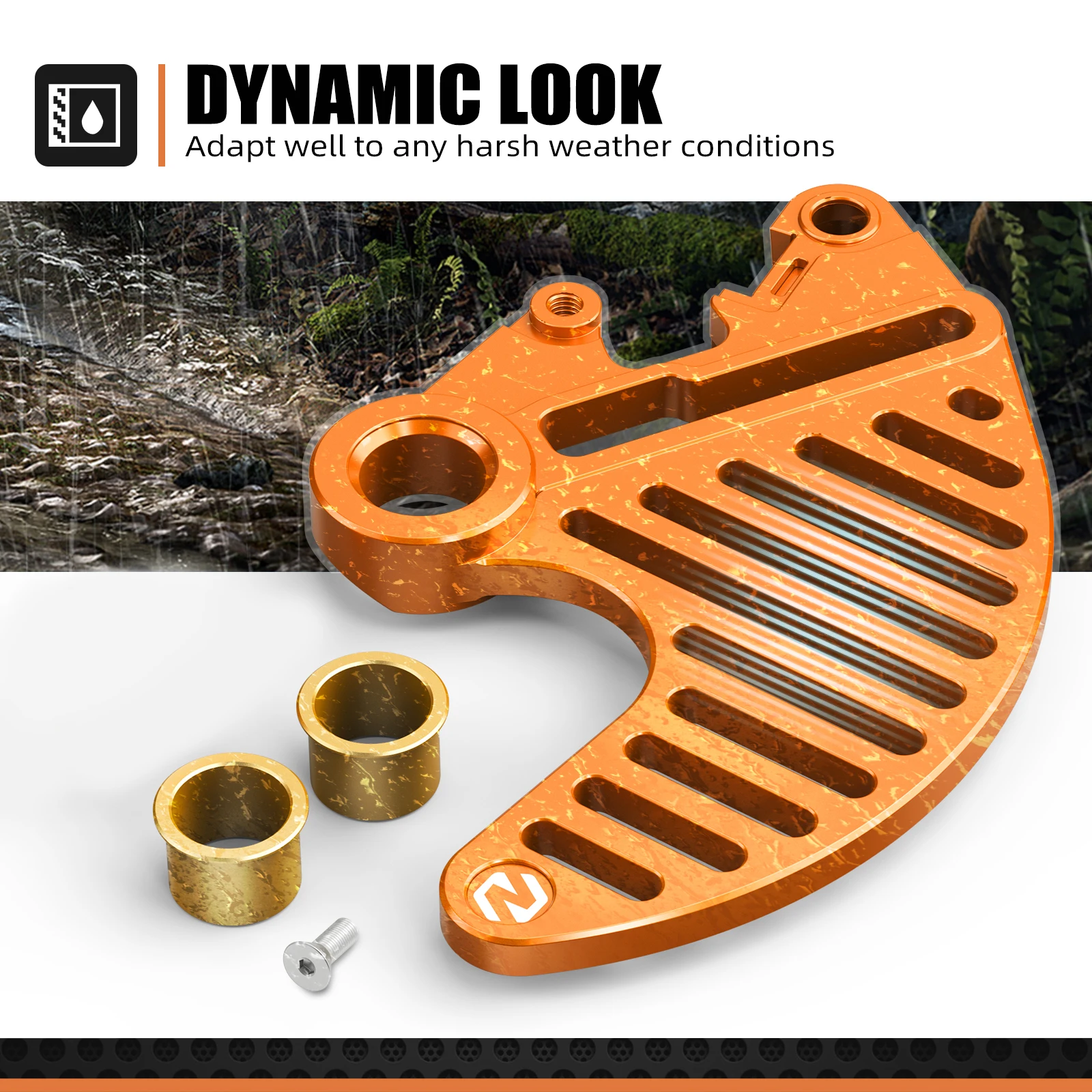NICECNC Für KTM EXC 300 2004-2026 EXC 250 EXCF 350 EXC 450 SX 125 SXF 250 SXF 450 XCW Hinterer Bremsscheibenschutz Für Husqvarna TE 300 – Detail 4