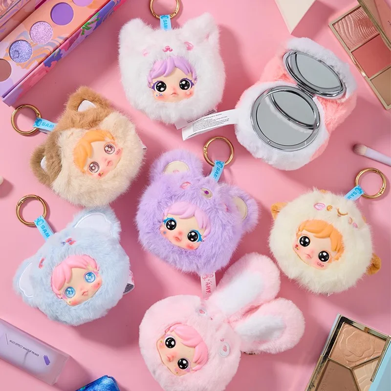 エイミー　AMY small makeup mirror シークレット　小熊 Aimi Amy Small Makeup Mirror Series Plush Blind Box Vinyl Fashion