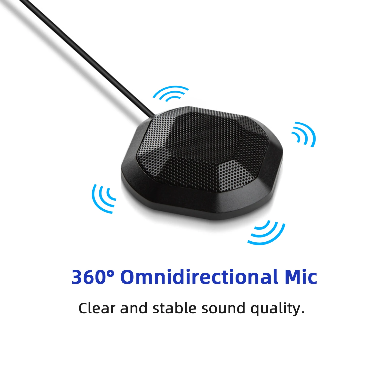 Computer Microphone 360° Omnidirectional High Sensitivity Desktop Microphone for Laptop desktop microphone computer microphones