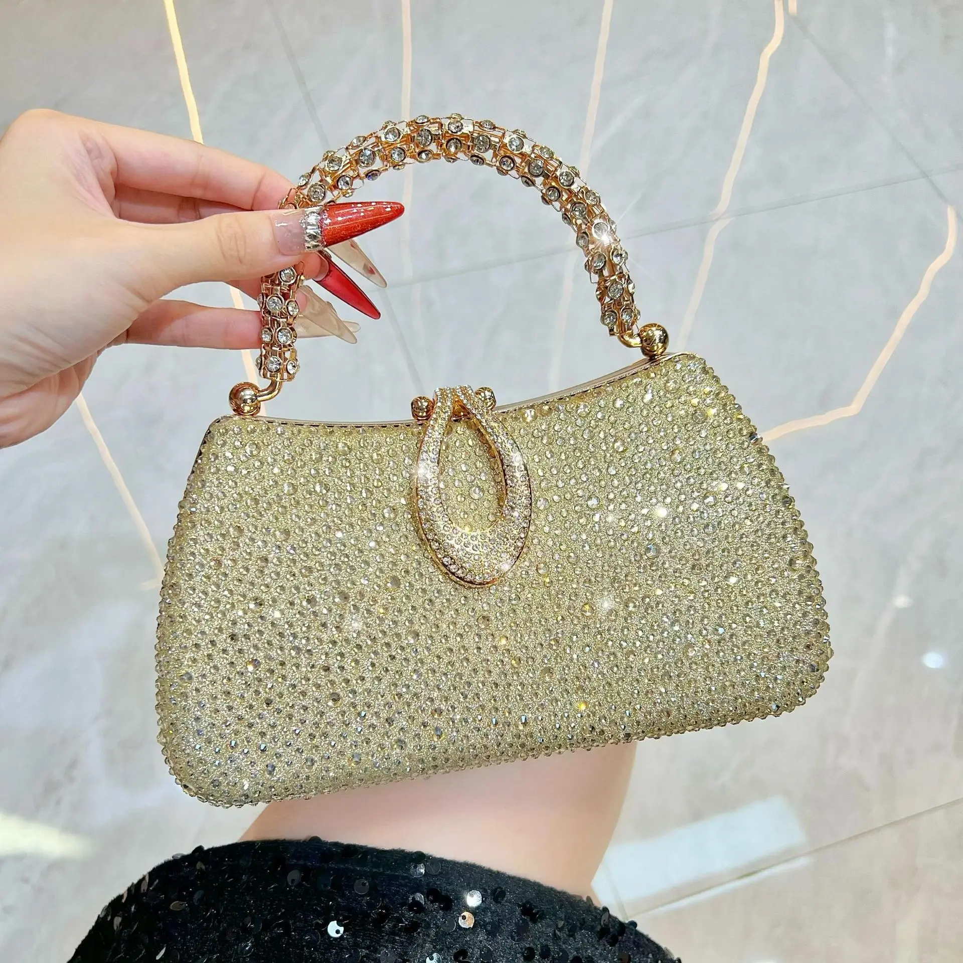 

Роскошные вечерние сумки с цепочкой для женщин, сумки через плечо с бриллиантами, женские вечерние свадебные клатчи, винтажные сумки-кошельки