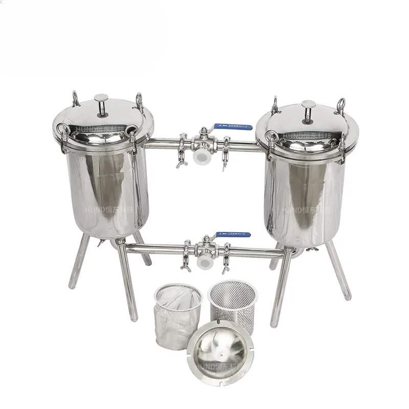 Stainless steel double tube filter