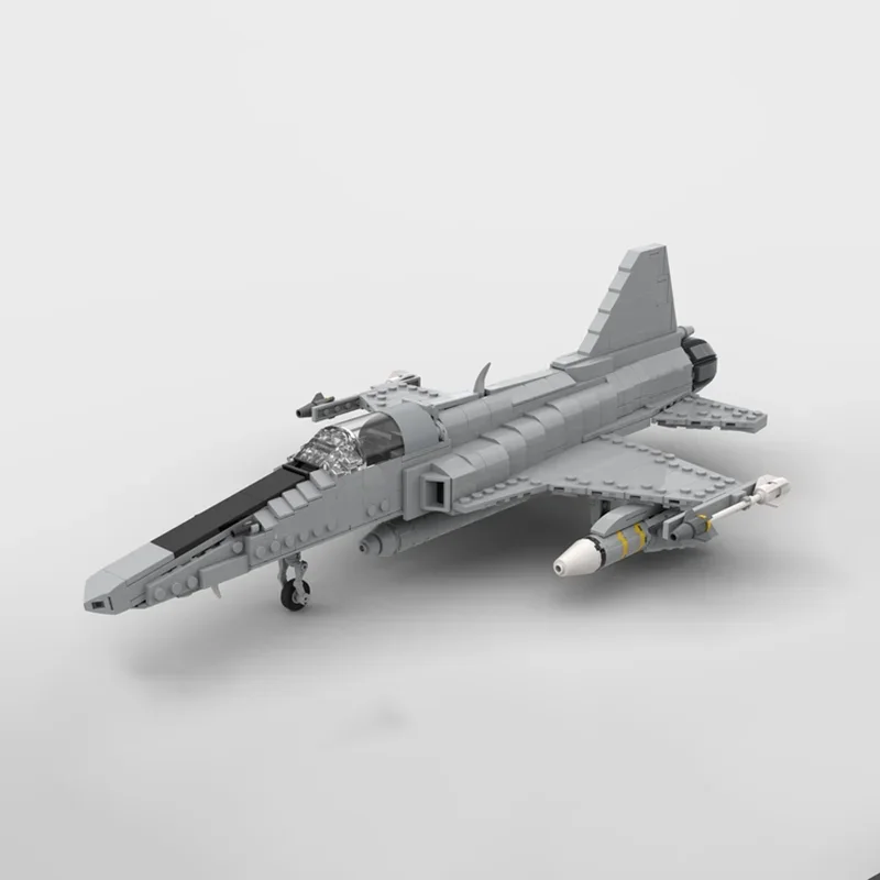 Military Series 1:35 Scale Moc Building Blocks F-20 Tigershark Model Technology Fighter Bricks DIY Assembly Toys  Gifts