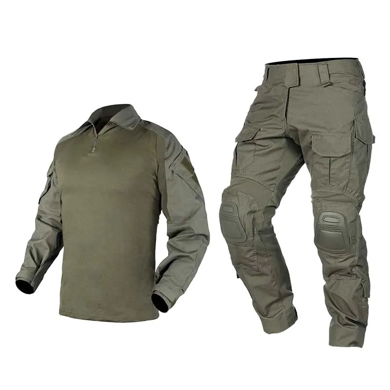 G3 Green Tactical Suits Combat Uniform Training Suit Hunting Shirts Cargo Pants Paintball Gen3 Mens Sets Wear Resistant Clothing